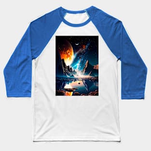 Martian Lake Baseball T-Shirt